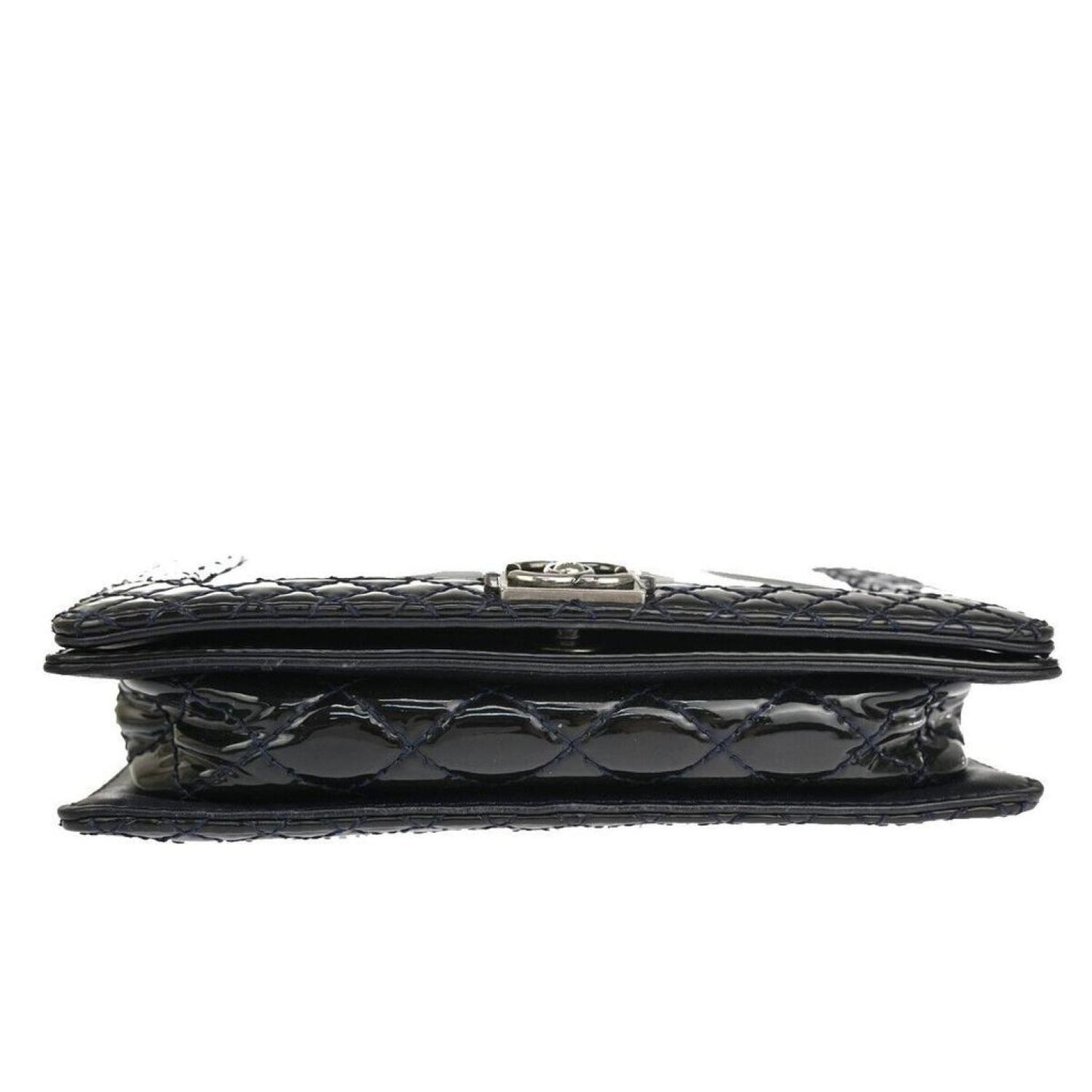 Chanel Boy Patent Leather Shoulder Bag (Pre-Owned)