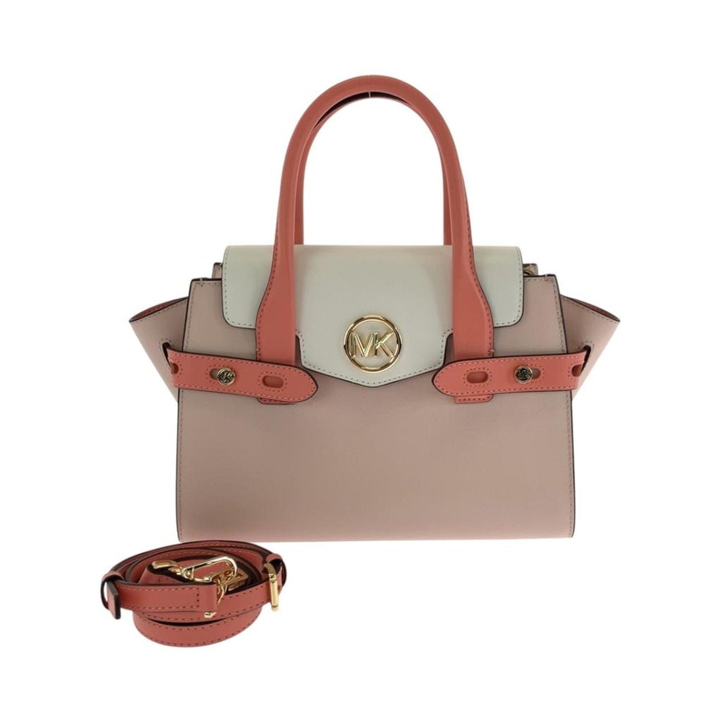 pink Leather Handbag Shoulder Bag (Pre-Owned)