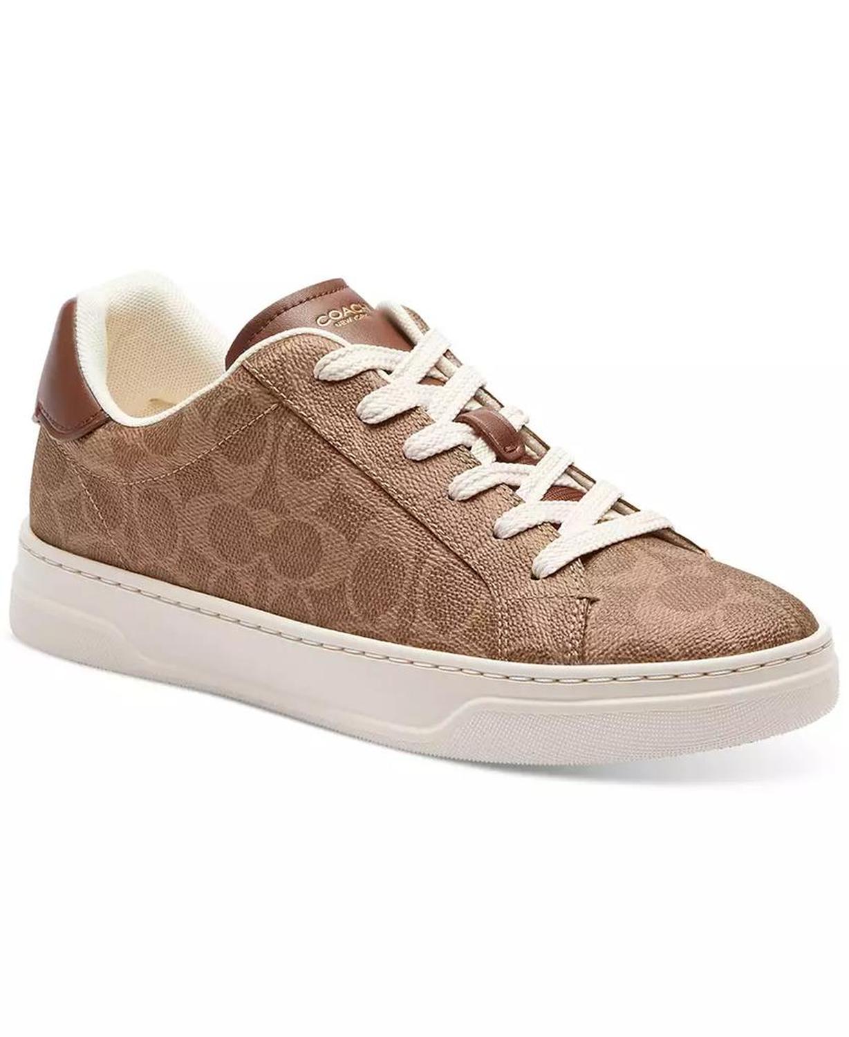 High Line Update Signature Canvas Lace-Up Sneakers