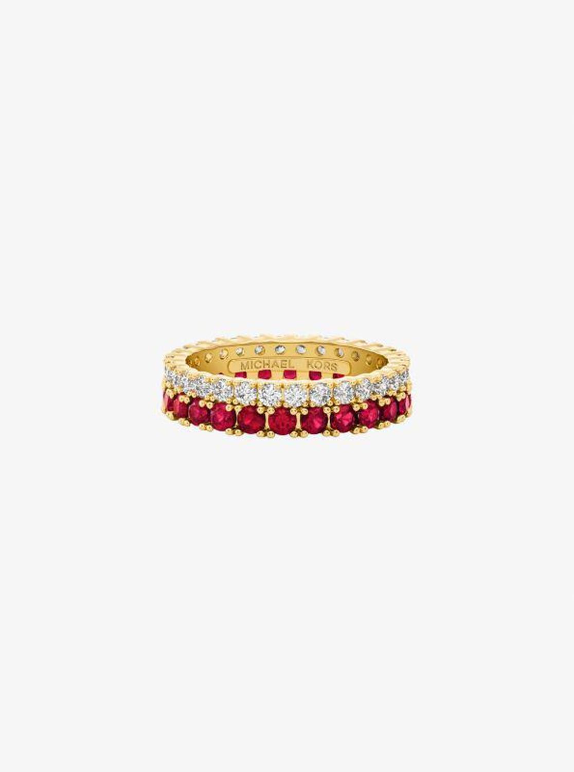Two-Tone Double Pavé Ring