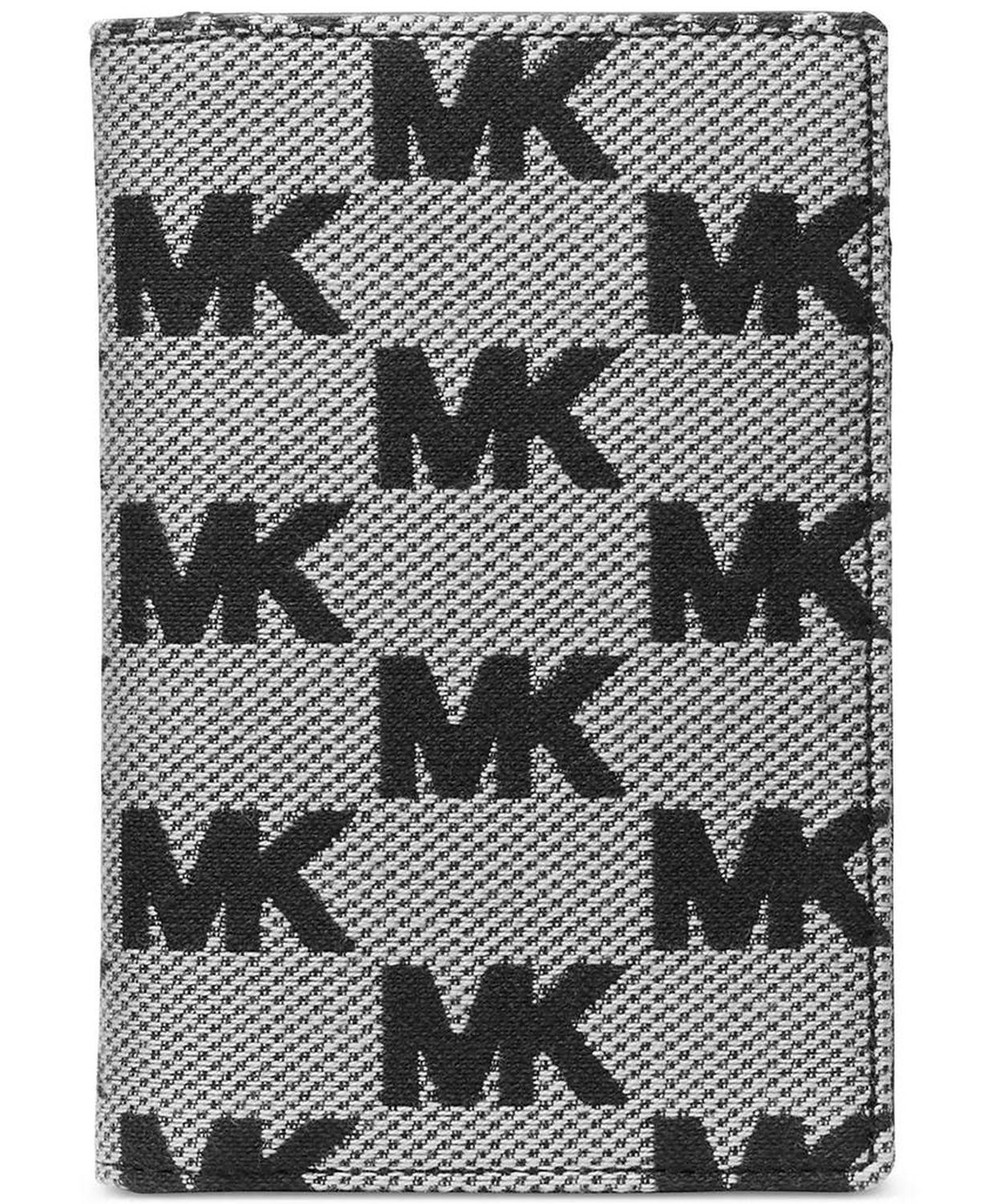 Men's Malone Leather MK Logo Folding Card Case