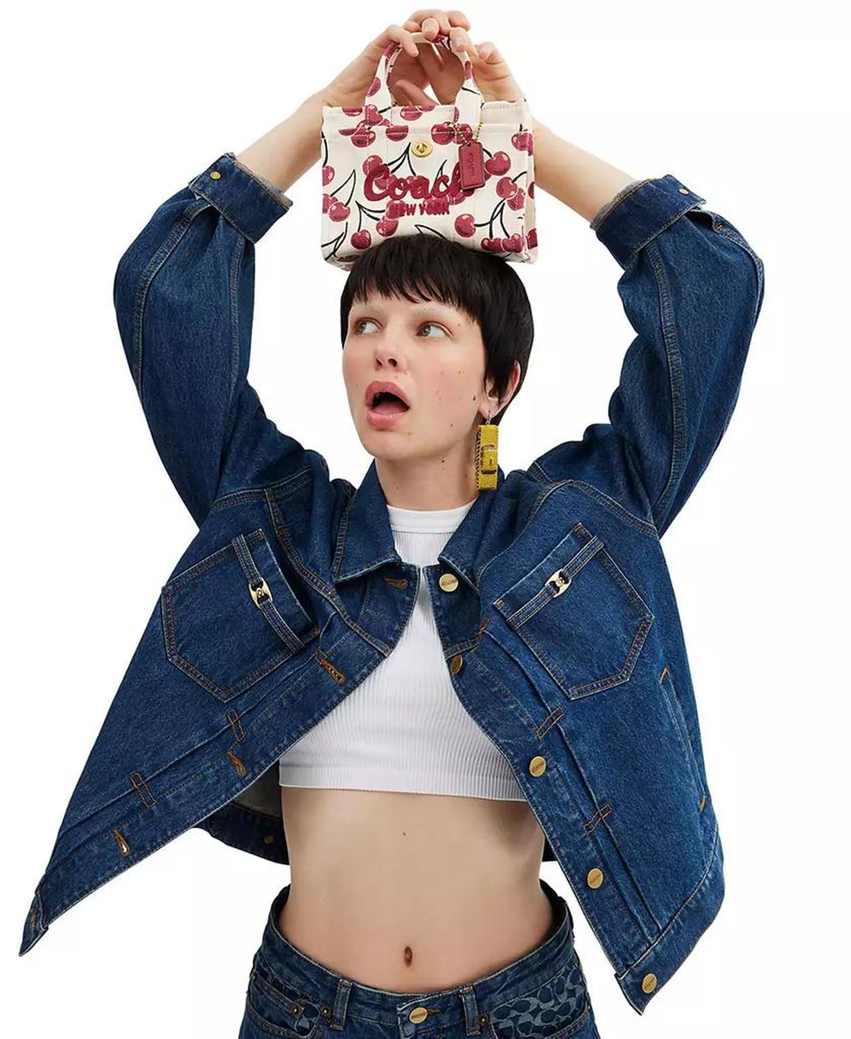 Cargo Cherry Print Canvas Tote Bag 20