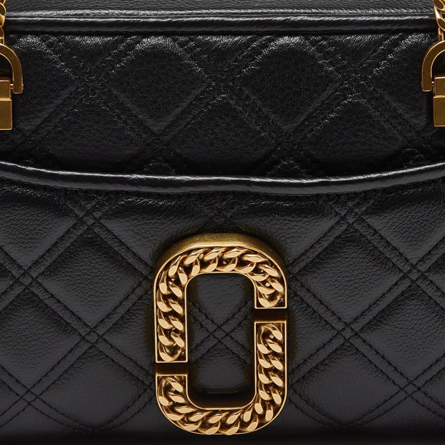 Marc Jacobs Quilted Leather The Status Chain Shoulder Bag