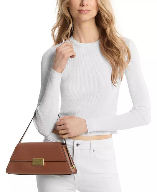 Ludlow Small Leather Convertible Shoulder Bag