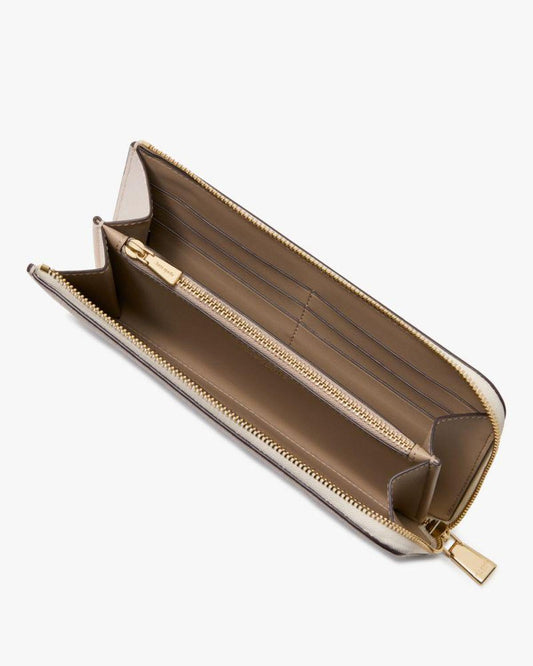 Devin Colorblocked Zip Around Continental Wallet