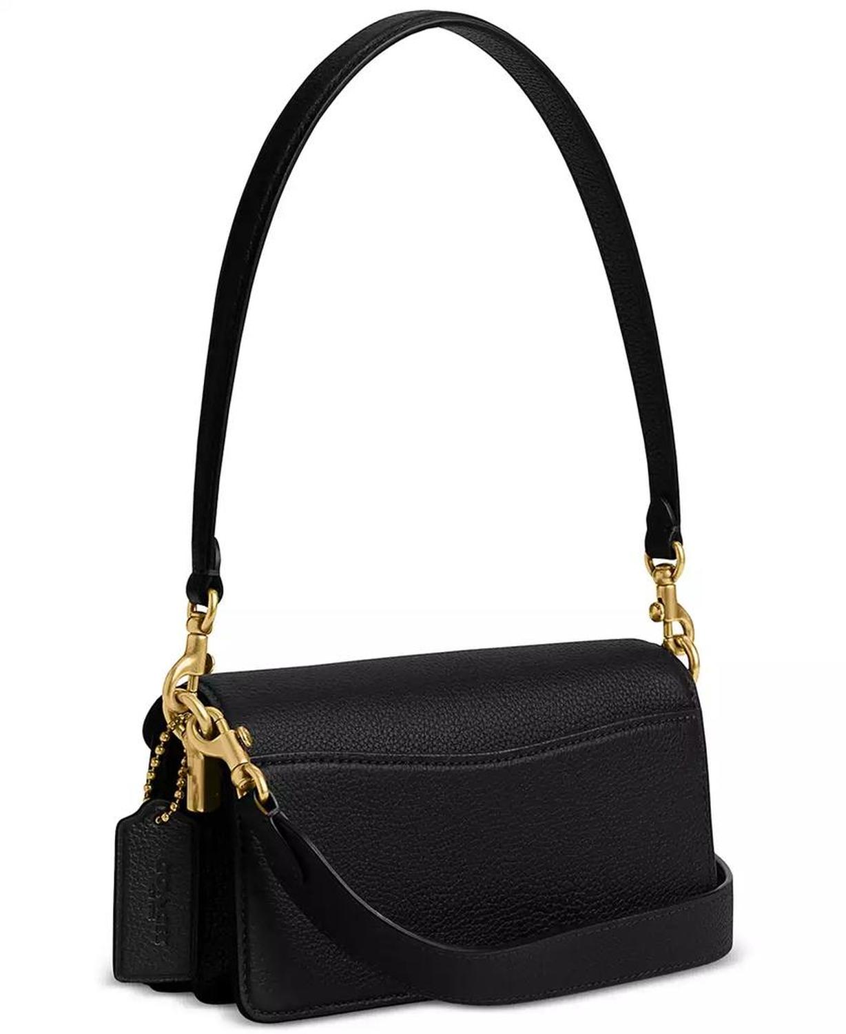 Polished Pebble Leather Mini Tabby Shoulder Bag 20