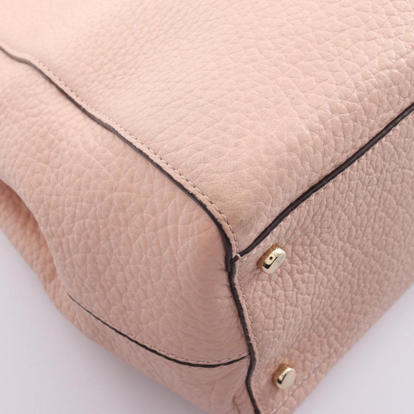 Handbag Tote Bag Leather Beige