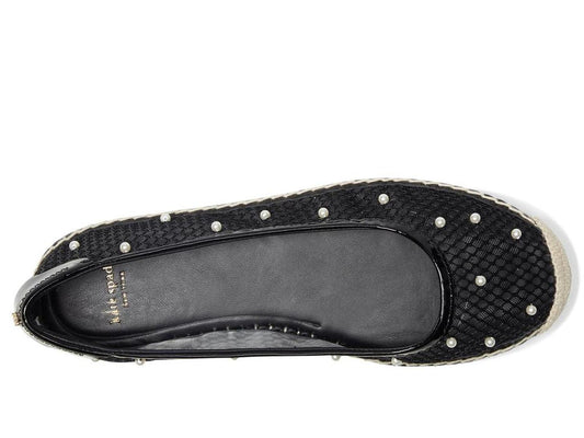 Pearl Fishnet Espadrille Ballet Flat