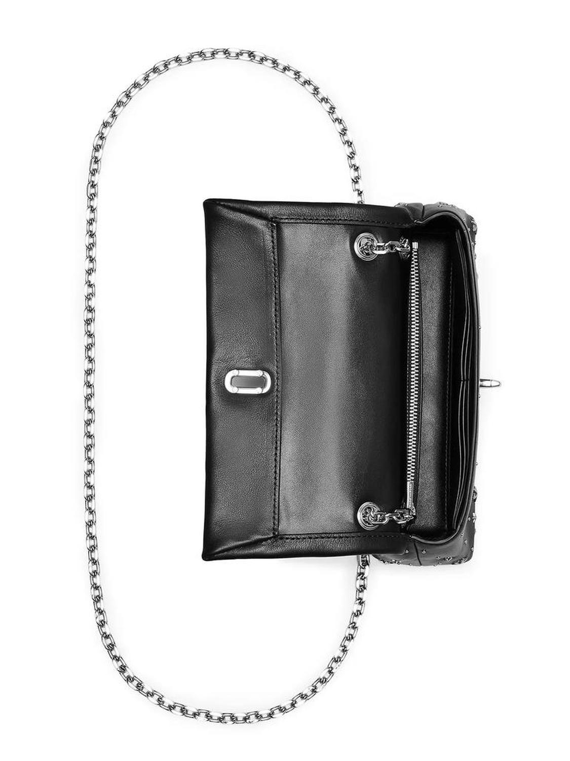 The Star Studded Dual Chain Leather Wallet