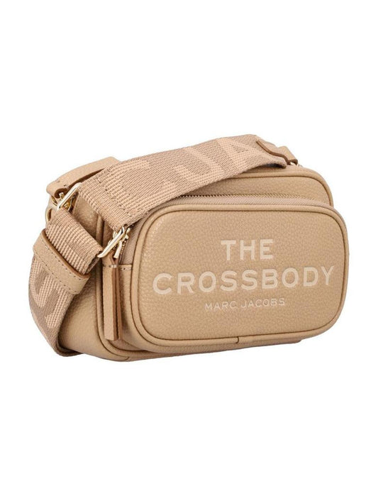 Pebble Leather Crossbody Bag With Iconic Logo
