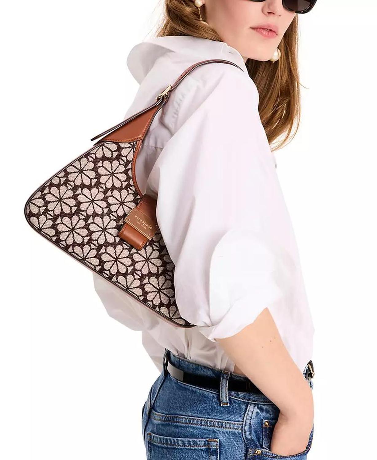 Spade Flower Jacquard Shoulder Bag