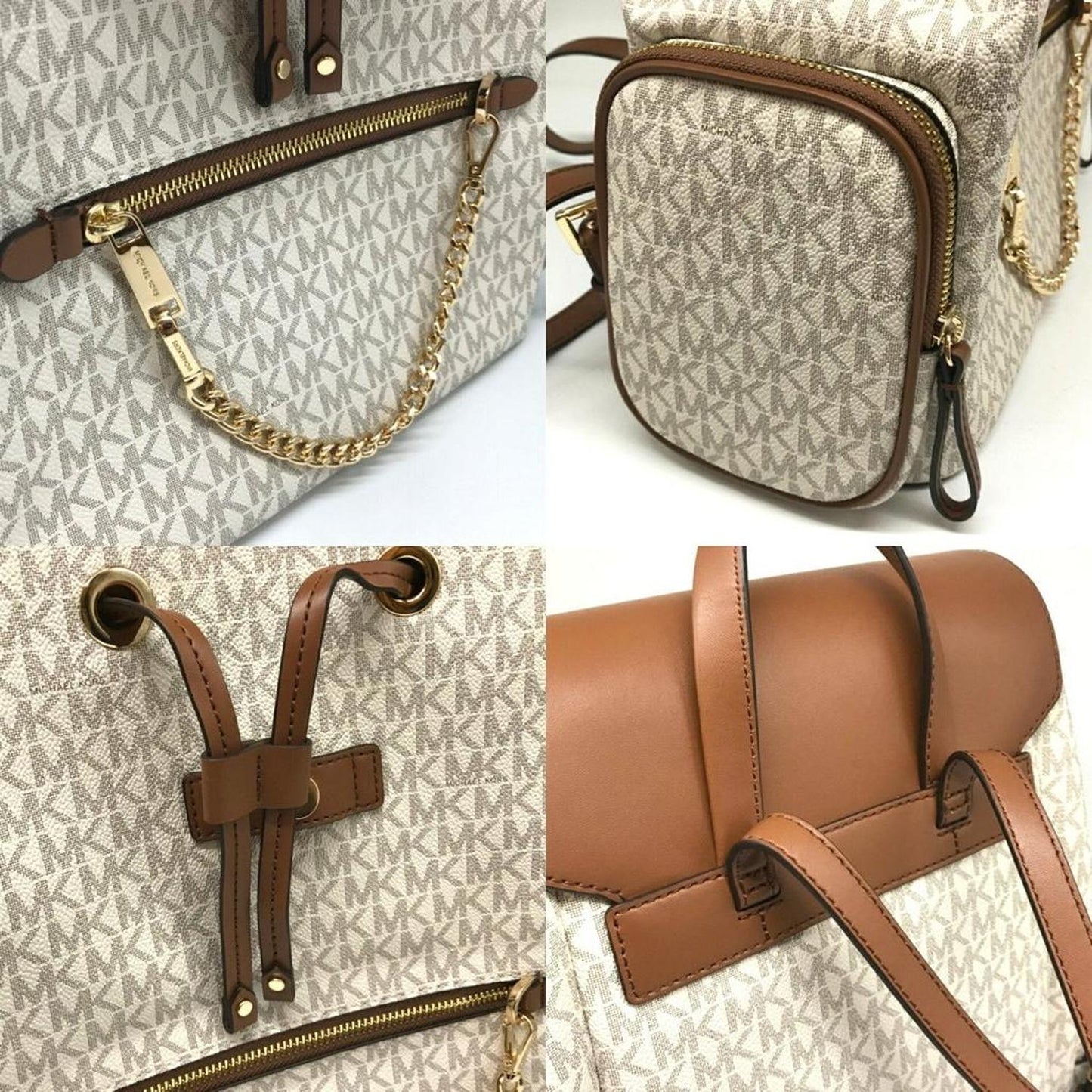 ivory Pvc Backpack (Pre-Owned)