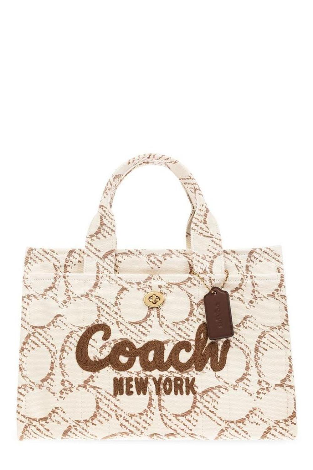 Coach Cargo Monogrammed Tote Bag