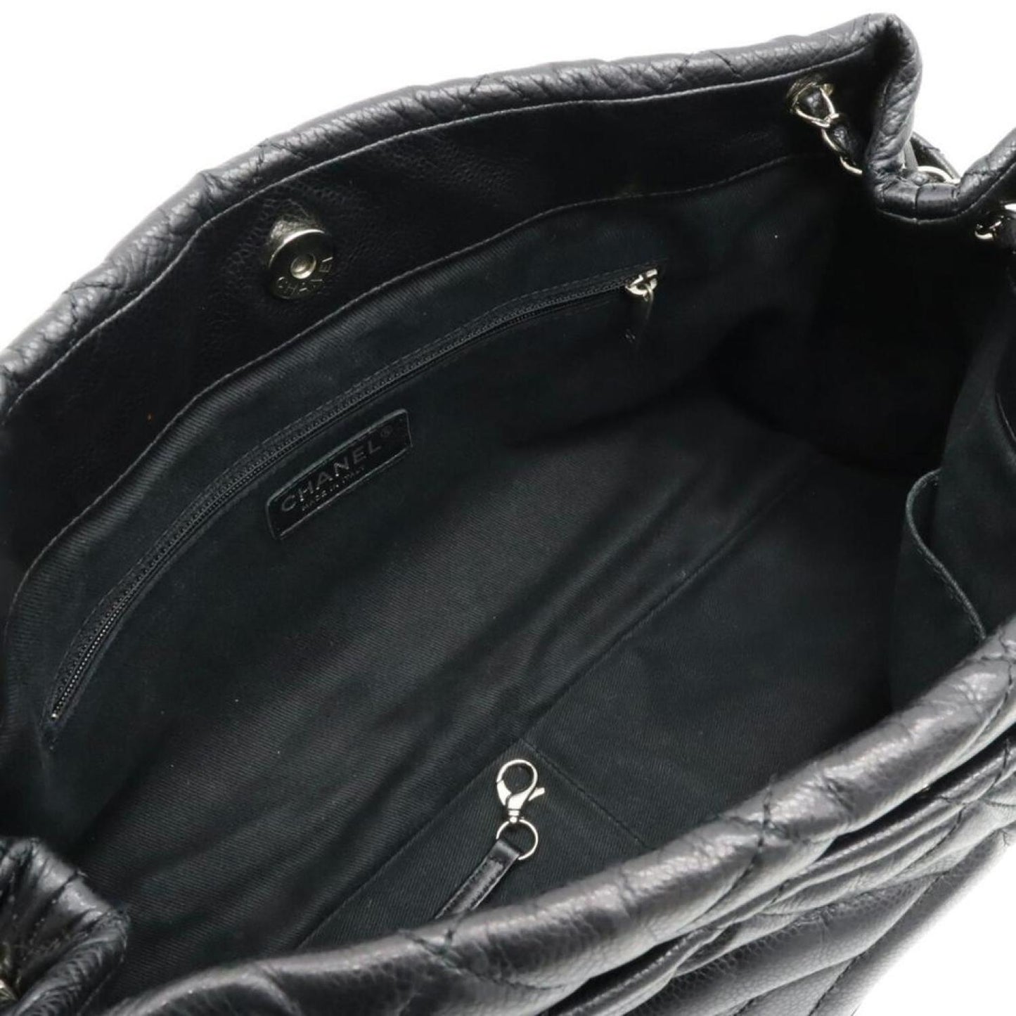 Chanel Logo Cc Leather Shoulder Bag (Pre-Owned)