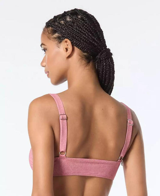 Women's Grommet Square-Neck Bikini Top