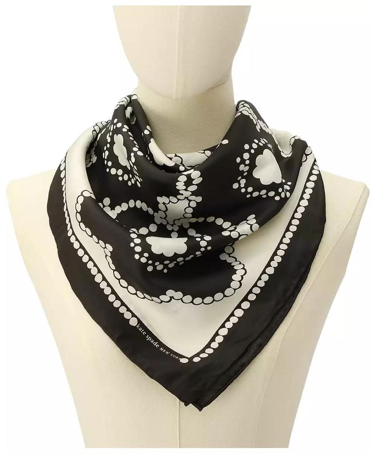 Pop Flower Silk Square Scarf