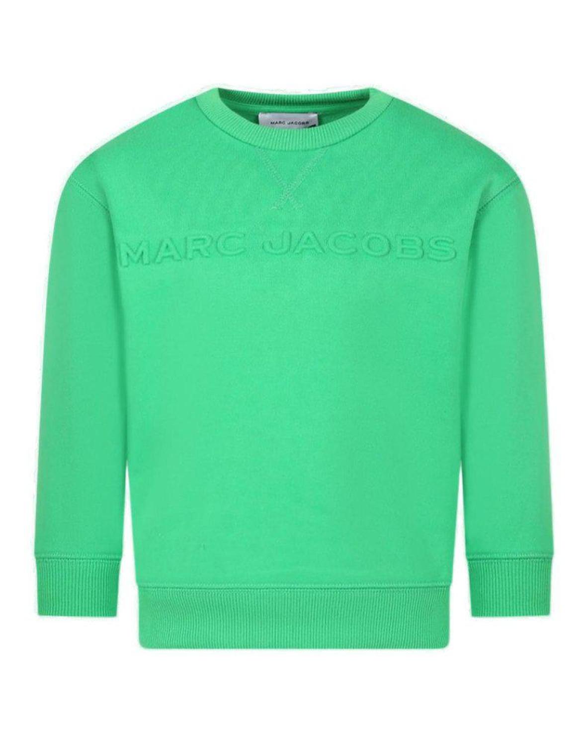 The Marc Jacobs Kids Logo-Debossed Crewneck Sweatshirt