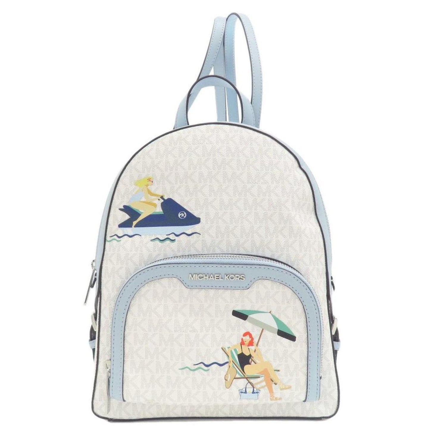 blue Pvc Leather Backpack (Pre-Owned)