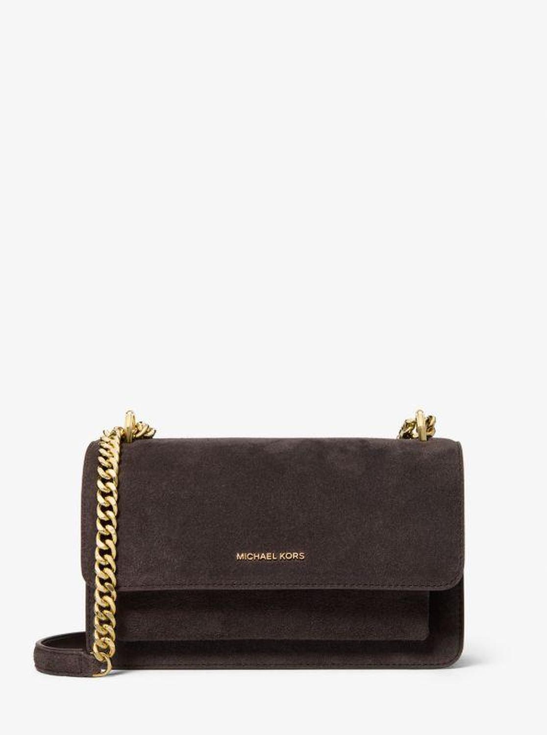 Claire Large Suede Shoulder Bag