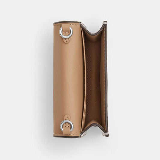 Coach Outlet Mini Wallet On A Chain With Floral Print