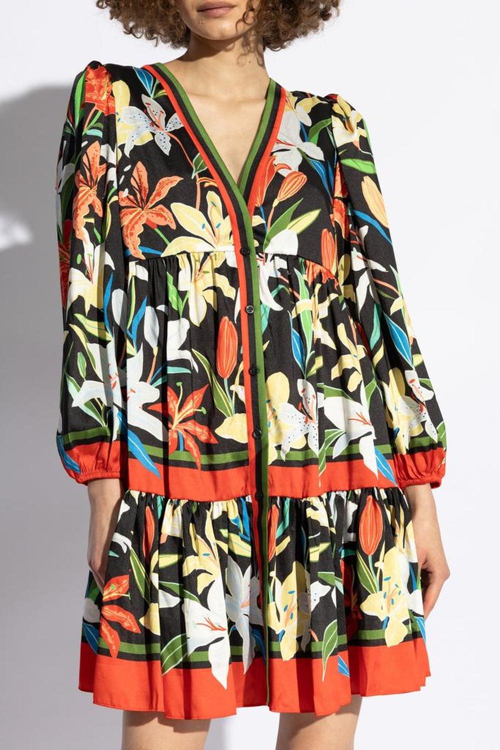 Kate Spade Floral Tiered Mini Dress