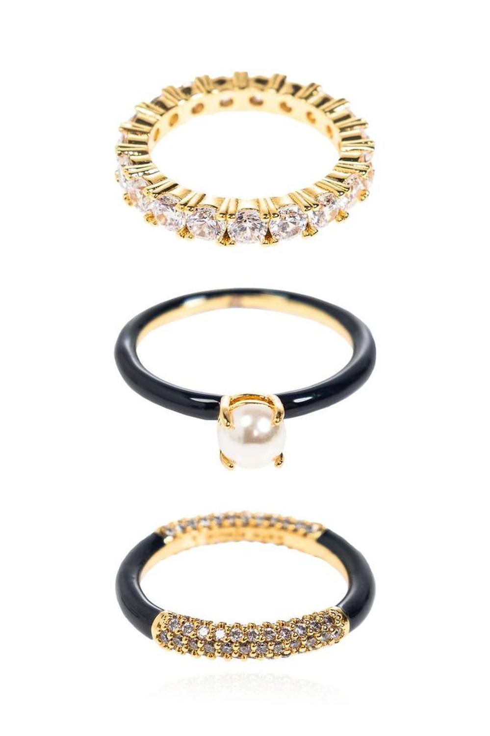 Kate Spade Hint Of Shimmer Stacking Ring Set