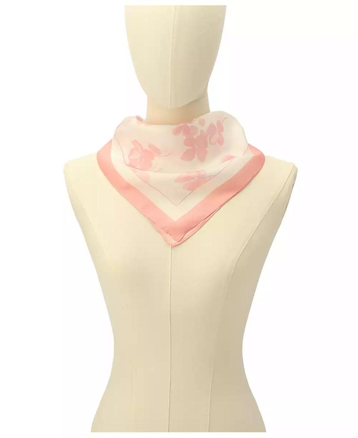 Women's Spring Pansies Silk Bandana Scarf