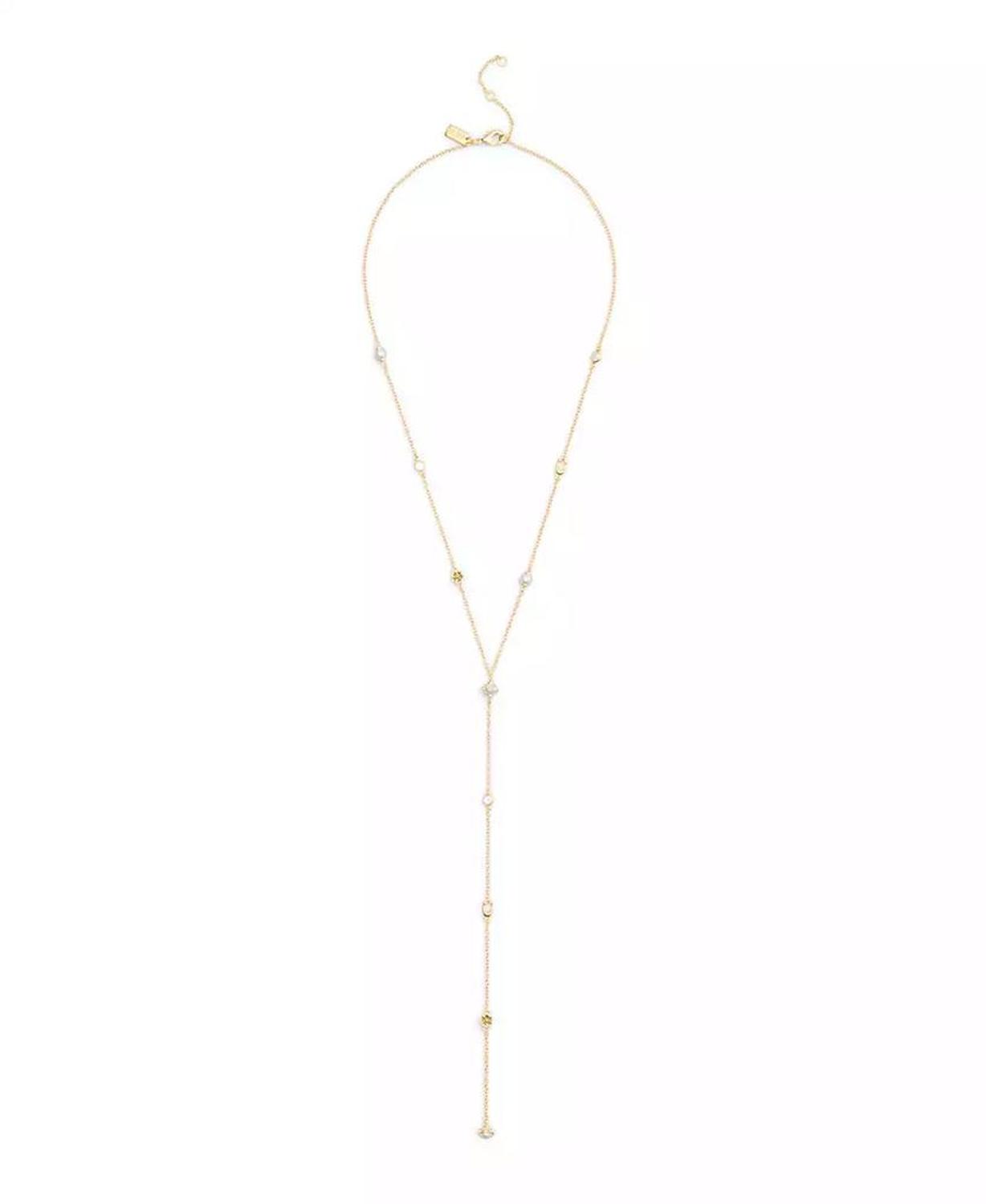 Faux Stone Signature Heritage Cultivated Pearl Charm Strand Y Necklace