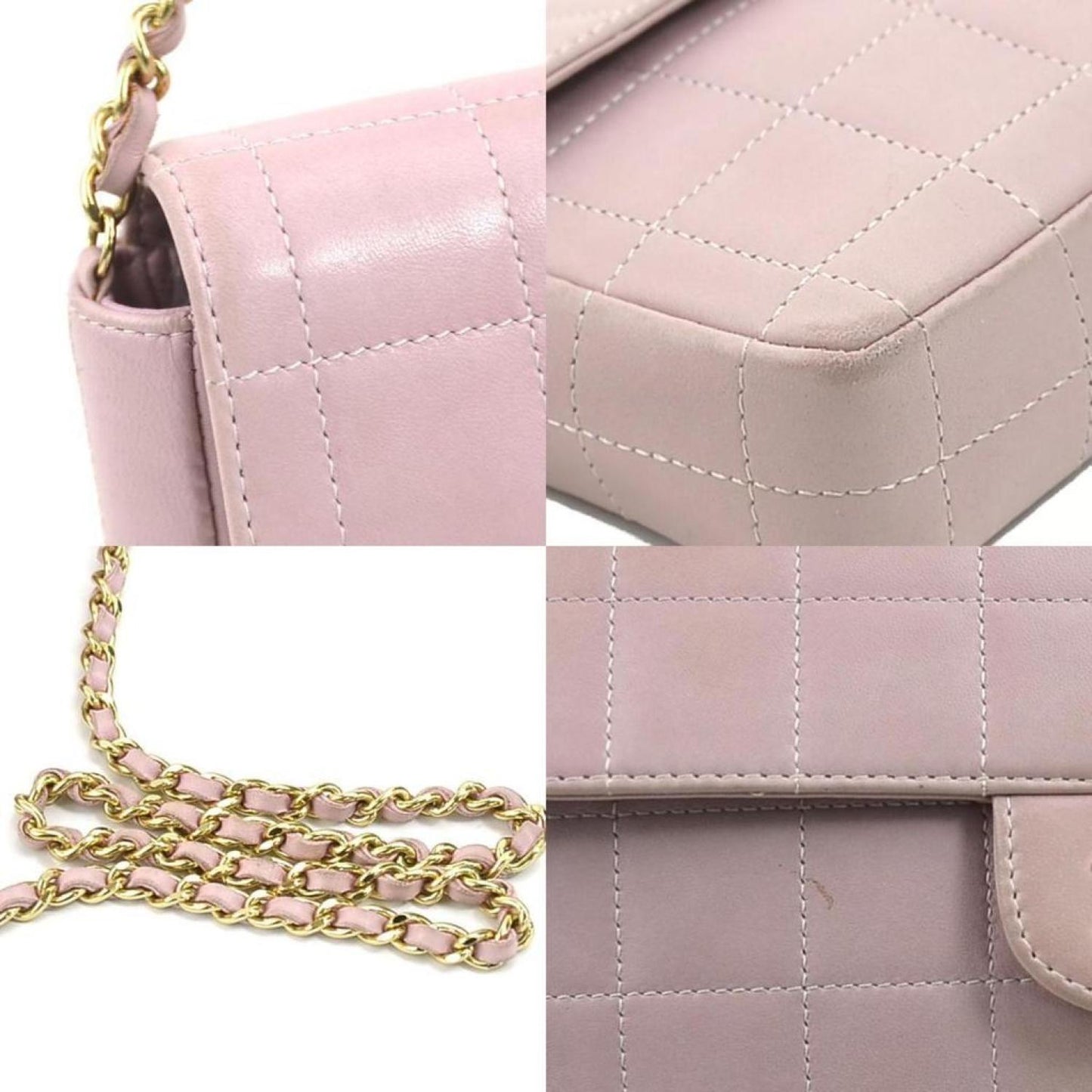 Chanel Chocolate Bar Leather Shoulder Bag (Pre-Owned)