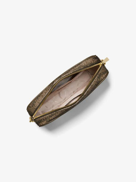 Jet Set Animal Print Logo Crossbody Bag