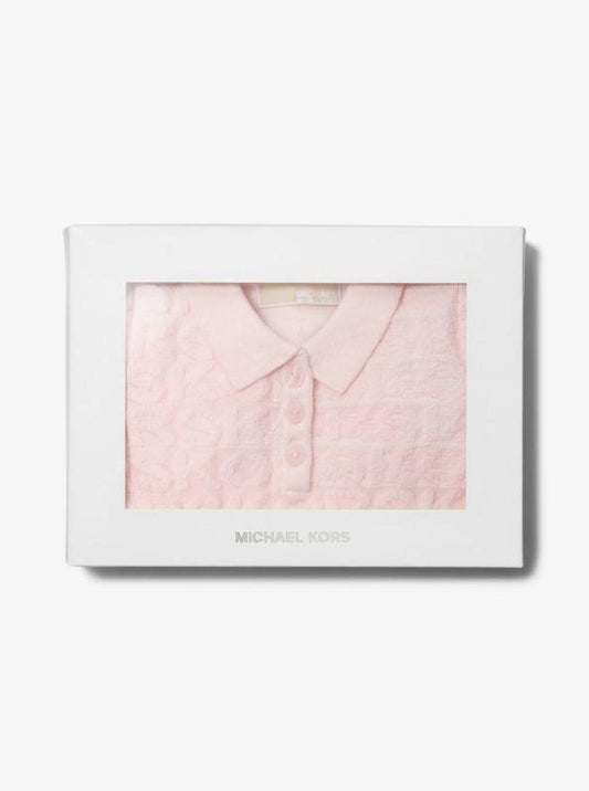 KORS Cotton Terry Blend Baby Polo Dress