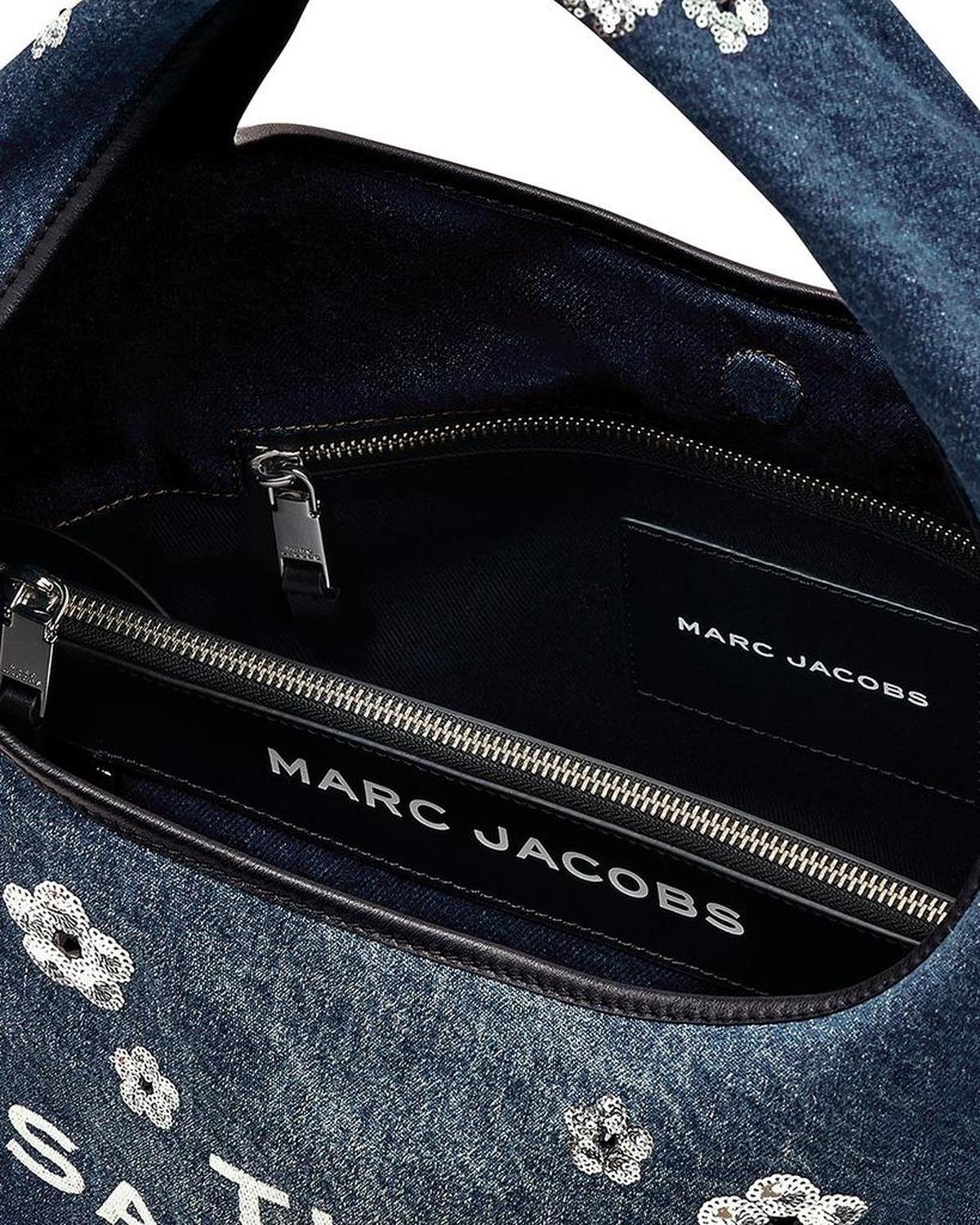 The Sequin Daisy Denim Sack Bag