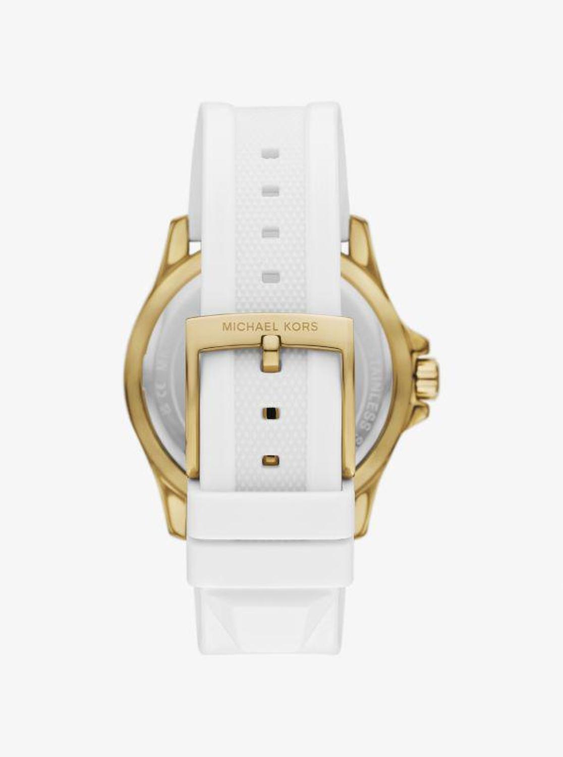 Oversized Everest Gold-Tone and Silicone Watch