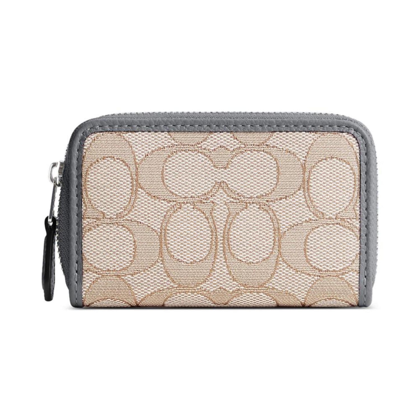 Boxed Signature Jacquard Zip-Around Card Case