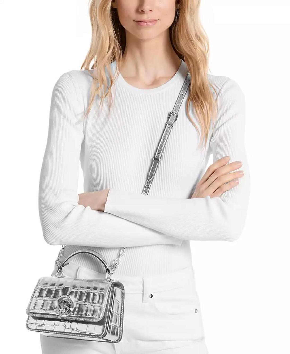 Delancey Small East West Top Handle Chain Crossbody