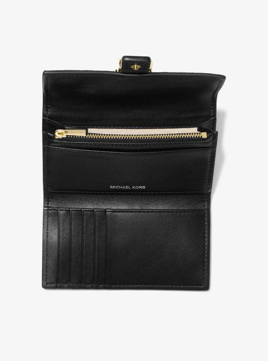 Nolita Medium Cheetah Print Calf Hair Tri-Fold Wallet