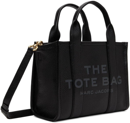 Black 'The Leather Mini Tote Bag' Tote