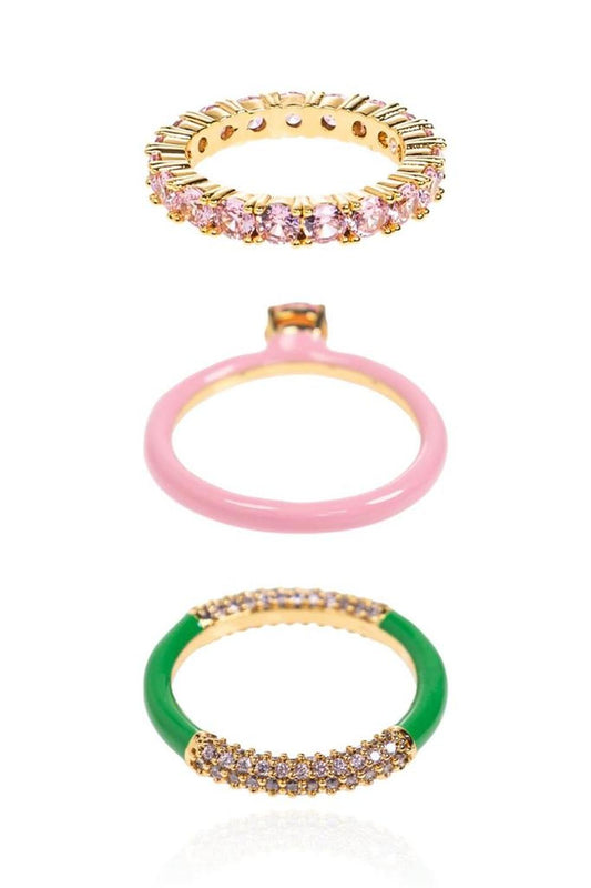 Kate Spade Hint Of Shimmer Stacking Ring Set