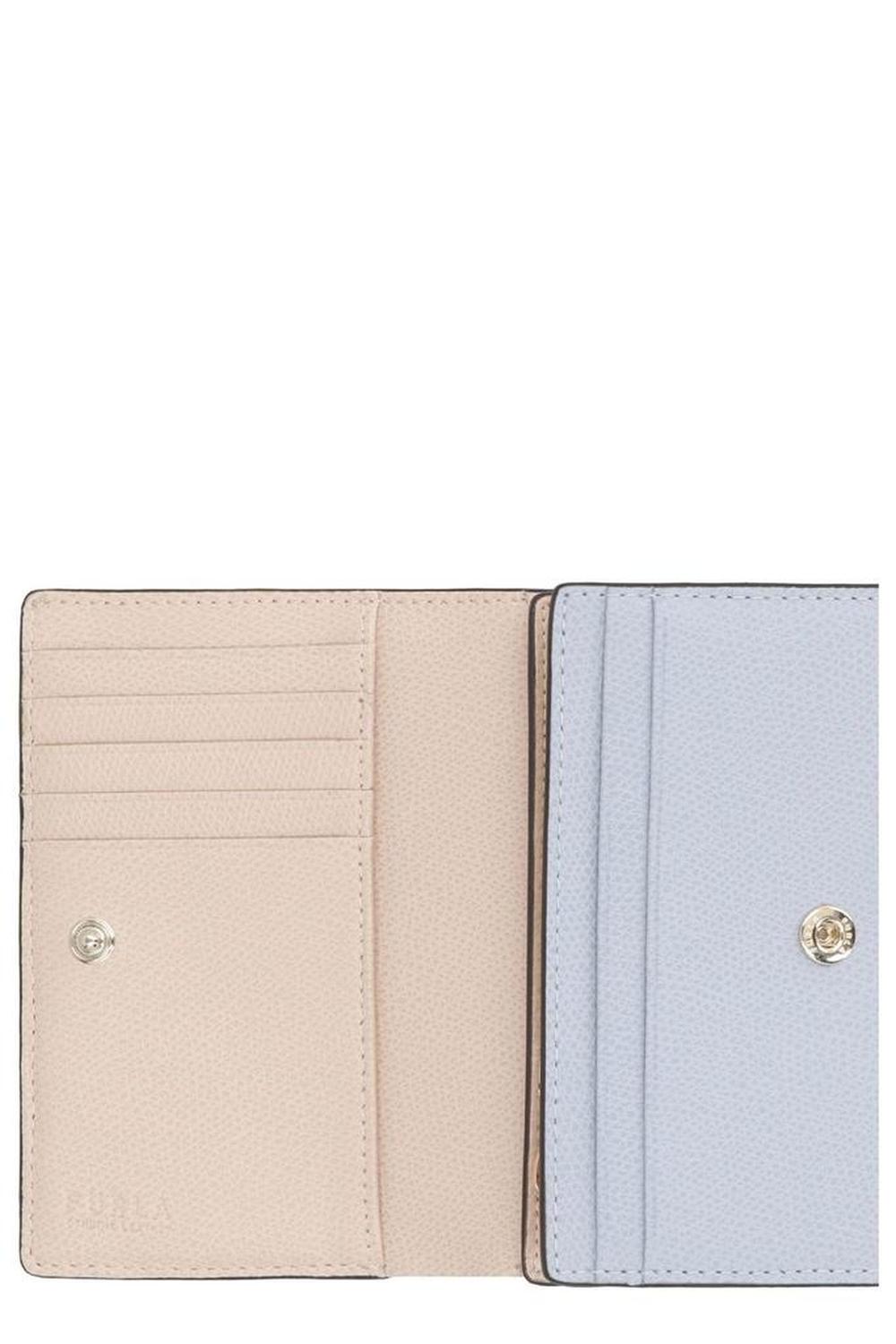 Furla Logo Plaque Snapped Wallet