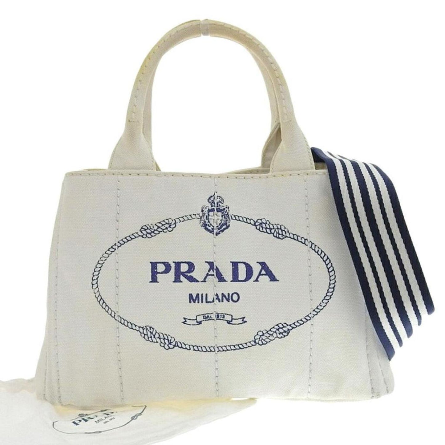 Prada Canapa Canvas Tote Bag (Pre-Owned)