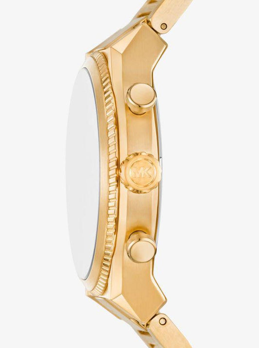 Oversized Panorama Gold-Tone Watch
