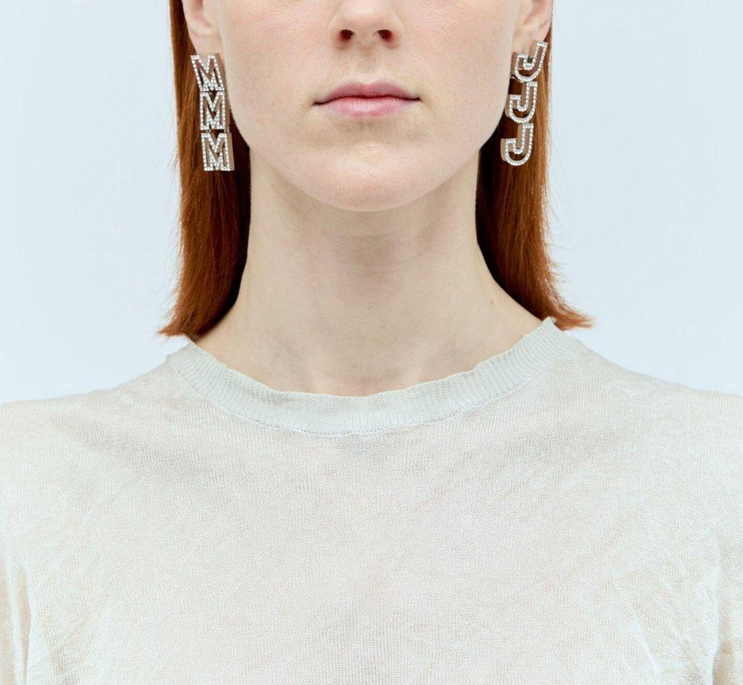 Marc Jacobs Logo Embrllished Earrings