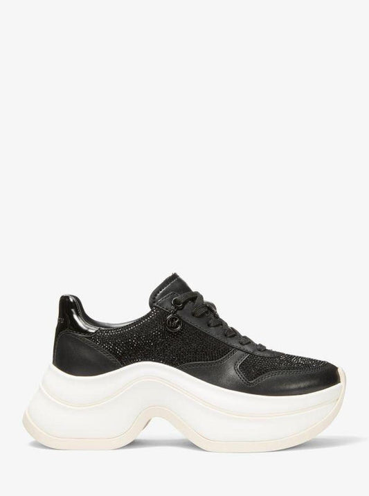Arla Embellished Leather Trainer
