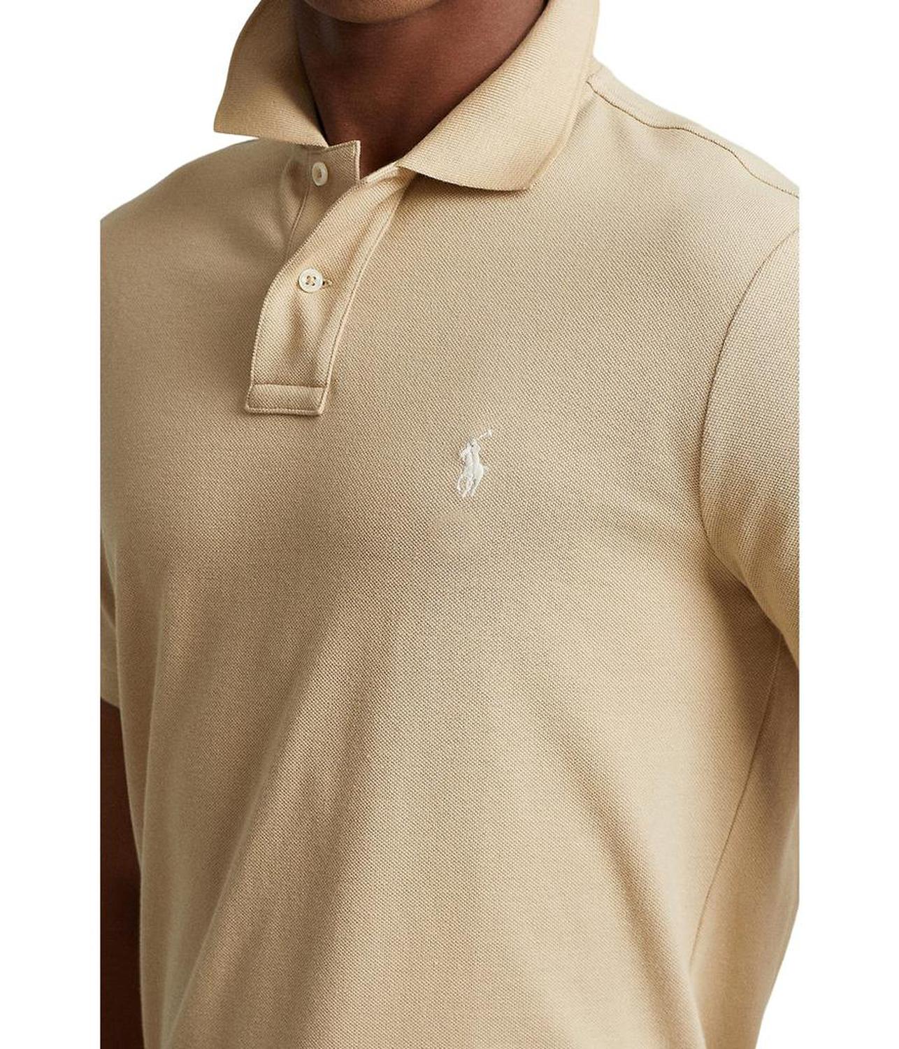 Custom Slim Fit Mesh Polo Shirt