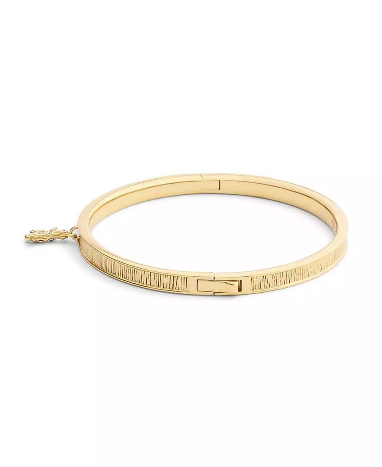 Gold Plated Rexy Charm Bangle Bracelets
