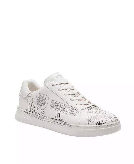 X Peanuts Men's Newspaper Print High Line Sneakers