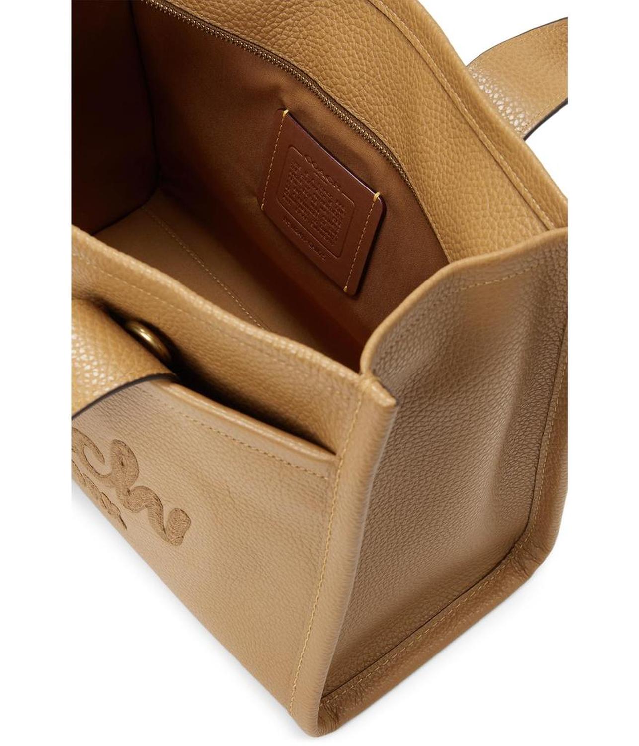 Bubble Leather Cargo Tote