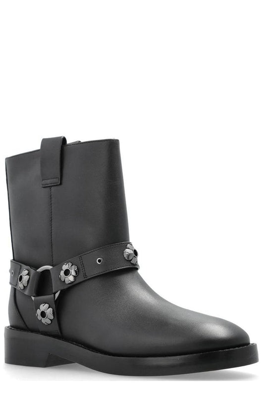 Kate Spade Applique Leather Ankle Boots