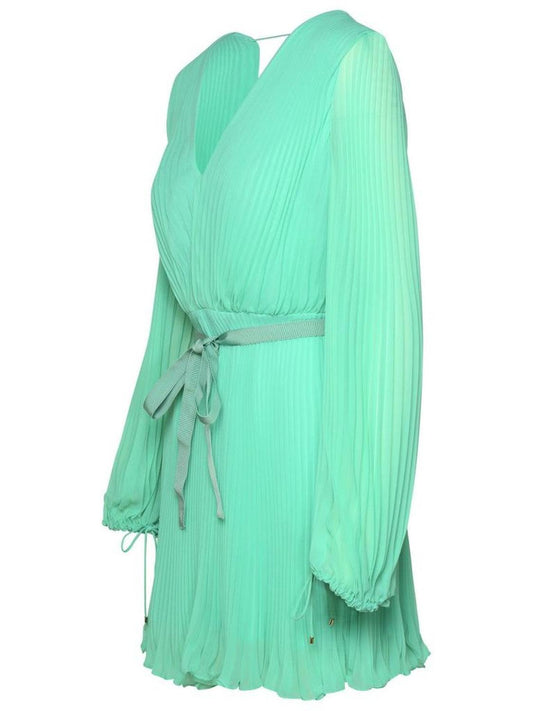 Visita' Green Polyester Dress