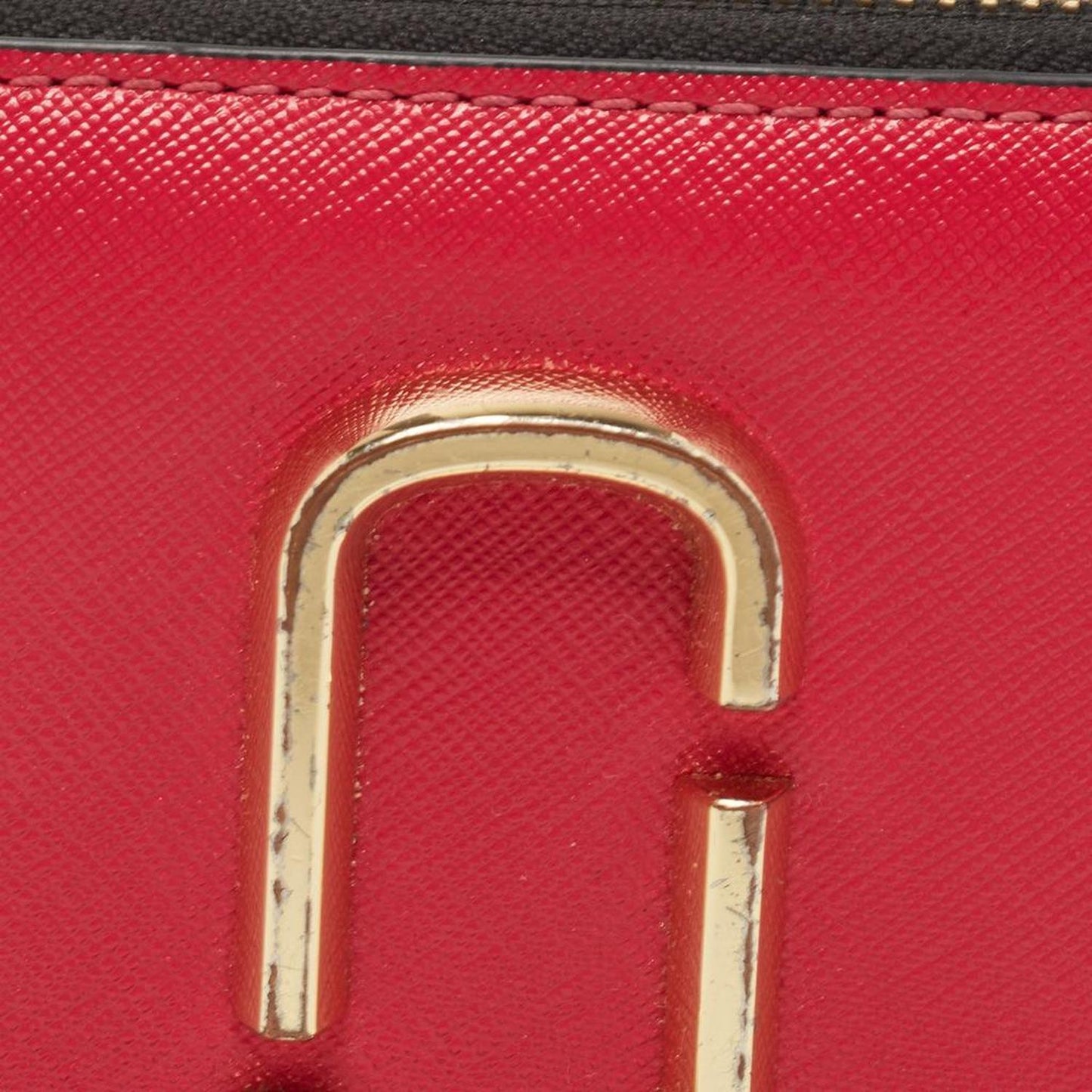 Marc Jacobs Pink/purple Saffiano Leather Snapshot Compact Wallet